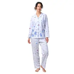 SANTANA - Pijama Mujer Lucia Azul Azteca
