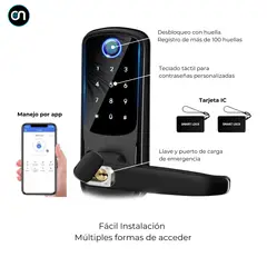 GENERICO - Cerradura chapa Digital Inteligente 5 en 1 MSRX6