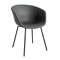 GENERICO - SILLA BOLGA SENCILLA CUERO SINTETICO Color Gris oscuro_.