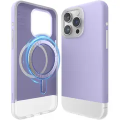 ELAGO - Estuche Compatible iPhone 15 Pro Max Glide Magsafe Lavanda Clear