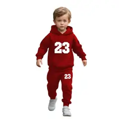 URBAN PLUS - Conjunto niño buzo y pantalon vinotinto sudadera 23