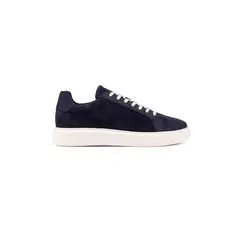 OVERSTATE - Zapatillas Casuales en Cuero Gamuza Azul