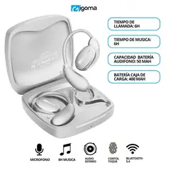 IGOMA - Audifonos Conduccion Osea OpenEar Fit IG-6 - Blancos