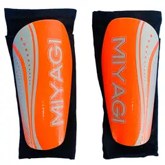 MIYAGI - Canillera Fut Con Protector Thunder M2103-03 Naranja