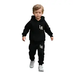 URBAN PLUS - Conjunto niño buzo y pantalon LA negro