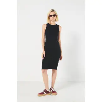 KOAJ - Vestido largo para mujer manga sisa unicolor MUJER