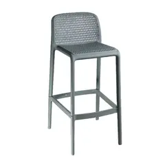 GENERICO - SILLA LECCO PARA BARRA 2 ALTURAS Color Gris