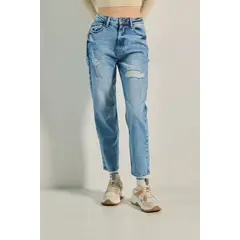 KOAJ - Jean mom fit tiro super alto MUJER