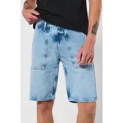 KOAJ - Bermuda slim azul clara en jean con tiro bajo y bolsillos HOMBRE