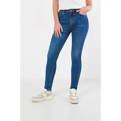 KOAJ - Jean Jegging tiro alto azul oscuro MUJER
