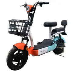 EVOBIKE - Bicicleta Eléctrica VMP-S5 48kmh color NARANJA AZUL 350W