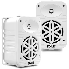 PYLE - Altavoces USA 500W 525 impermeables de 2 vías