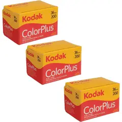 KODAK - Película ColorPlus 200 pack de 3 35mm alta calidad