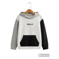 URBAN PLUS - Buzo niño negro gris colores tipo hoodie