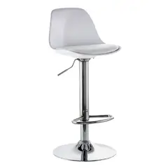 GENERICO - SILLA BARRA CON COJIN ALTURA GRADUABLE Color Blanco
