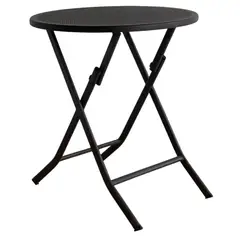 GENERICO - MESA GARDEN PLEGABLE PARA EXTERIORES Color Marrón Oscuro
