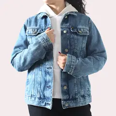LEC LEE - Chaqueta Oversize Mujer indigo Medio