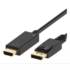 GENERICO - Displayport Dp A Hdmi Hdtv Ultra Hd 4k 2k 60fps - 3 Metros