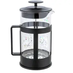 GENERICO - Cafetera Prensa Francesa a Presión en Vidrio 1000ml Negra