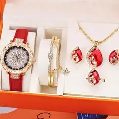 GENERICO - Conjunto de reloj de lujo para mujer
