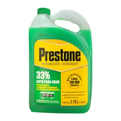 PRESTONE - ANTICONGELANTE Y REFRIGERANTE 33% VERDE 1GL