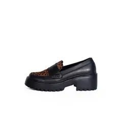 STIVALI - MOCASIN MALORI NEGRO X CHEETA