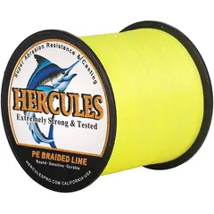 HERCULES - Línea de Pesca Trenzada 10LB-300LB 8 Cuerdas 1000M