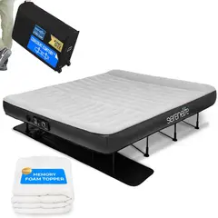 SERENELIFE - Cama de aire inflable con bomba y espuma viscoelástica