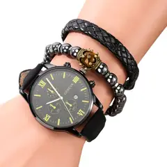GENERICO - Reloj conjunto de pulseras de cuarzo