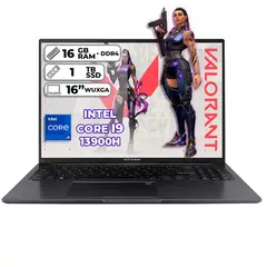 ASUS - PORTÁTIL X1605VA-MB575 INTEL CORE I9 13900H 16GB DDR4 1TB SSD 16 WUXGA INDIE BLACK