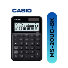 CASIO - Calculadora Modelo MS-20UC-BK - Negra
