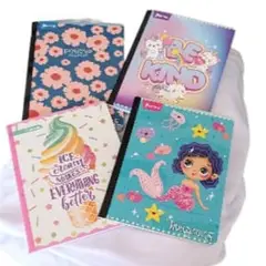 IMAGES - Cuaderno De 100 Hojas Rallado Norma Imágenes X 10 Unidad Surtidas Niñas