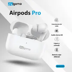 IGOMA - Audifonos Inalambricos IG-5 Airpods Pro - Blancos