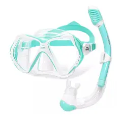 ACUALOW - Careta Gafas Buceo Mascara Natacion Para Niños Snorkel Seco