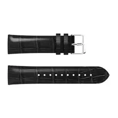 GENERICO - Correa De Cuero Negro Para Reloj De 20mm De Ancho