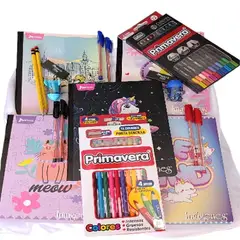 IMAGES - Kit Para Niña Escolar Cuaderno