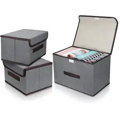 GENERICO - Set De 3 Cajas Organizadoras Para Ropa