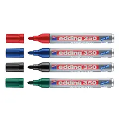 EDDING - Marcador Borrable Tablero Recargable E-350 x4