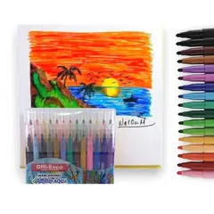 OFFI ESCO - Marcador Acuarelable Artístico X 25 Colores.