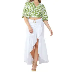 LEG LEGREENY - Falda Larga Cruzada Para Mujer Le Greeny