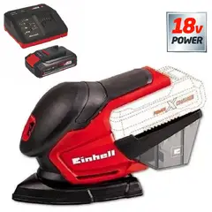 EINHELL - Lijadora Inalámbrica Triangular Te-os 18150 Li B + C