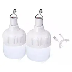 GENERICO - Bombillo Led Recargable Lámpara Portátil 2 Unidades