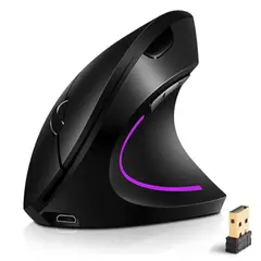 ONE PIXEL - Mouse Ergonomico Vertical Inalambrico 24g Recargable USB