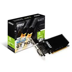 MSI - Tarjeta Gráfica GeForce GT 710 2GB GDDR3 LP 64-bit