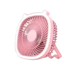 GENERICO - Mini Ventilador Portátil Con Luz Recargable 5v