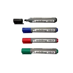EDDING - Marcador Borrable Tablero E-163 Kit x 4