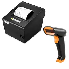 GENERICO - Combo Impresora Térmica De 80mm + Lector De Codigo De Barras