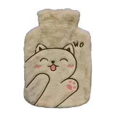 GENERICO - Bolsa Térmica Gatito Sonrisa Agua Caliente Peluche 1 Lt