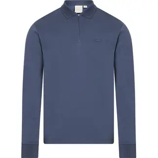 CALVIN KLEIN - Polo Azul Manga Larga Con Cremallera