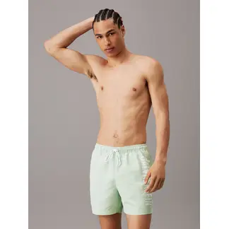 CALVIN KLEIN - Bermuda de Baño Verde de largo medio con cordón - Intense Power